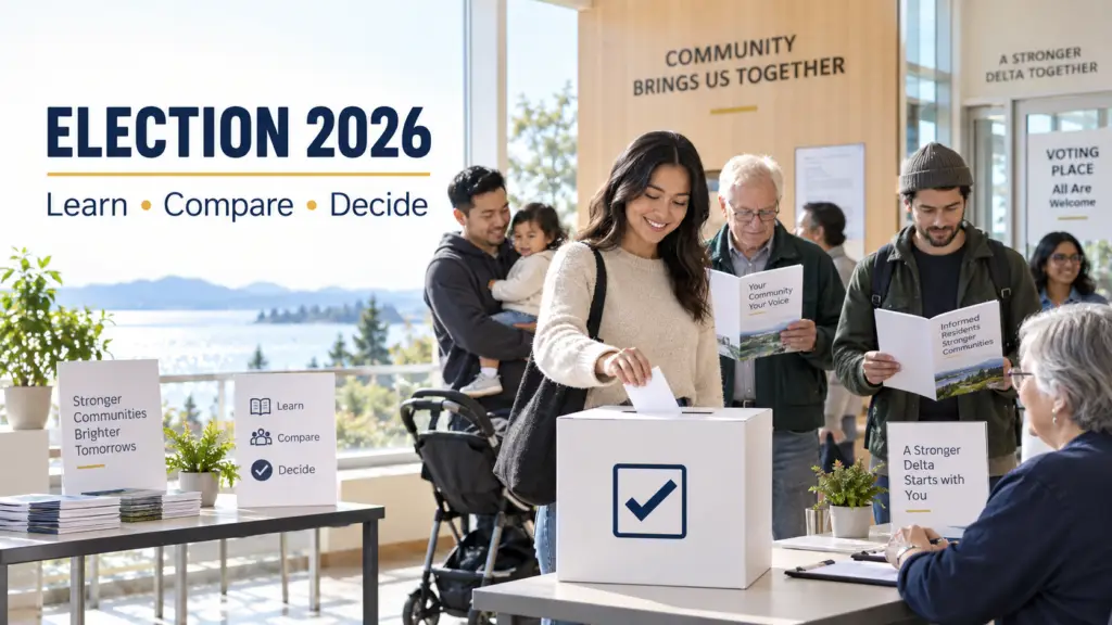 Residents learning, comparing candidates and independently participating in the 2026 municipal election.