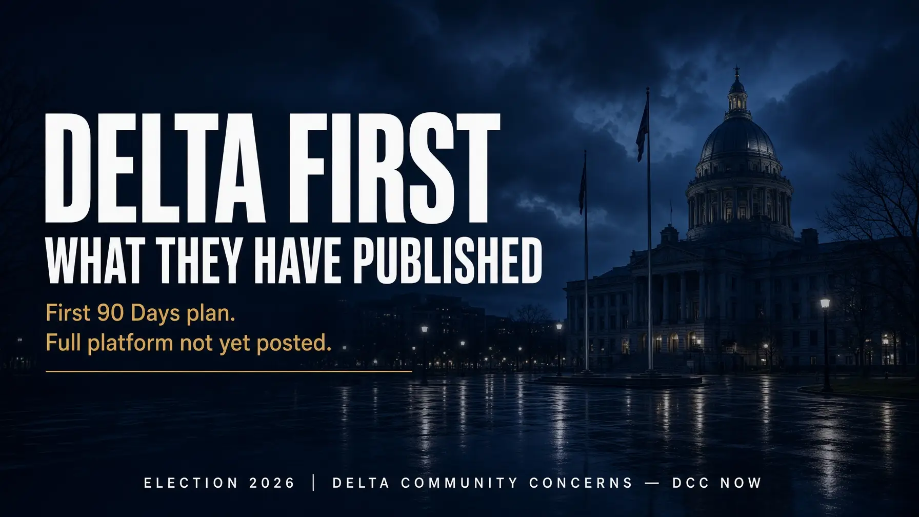 Delta First — what they have published